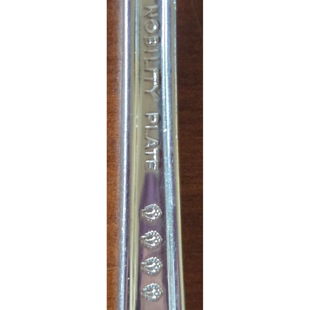 Nobility Plate Royal Rose Silver Plated Teaspoons Set of 4 Oneida Vintage
